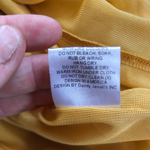 Dainty Jewells Yellow Bateau Neck Bell Sleeve Dress - Picture 13 of 16